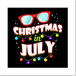 Christmas In July Logo Sunglasses Christmas In July Posters and Art